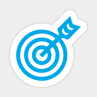 Bullseye, the Icon (Cyan) Magnet