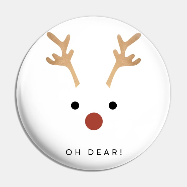 A Cute Christmas Deer Pin by DERY RC