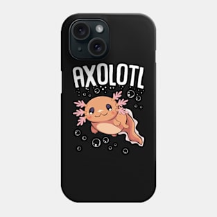 Axolotl - Adorable & Cute Kawaii Salamander Phone Case