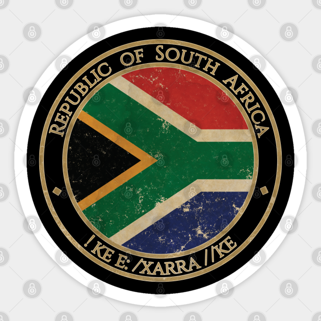 Vintage Republic of South Africa African Flag
