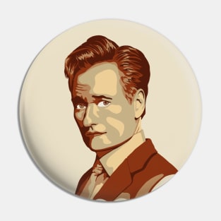 Conan O'Brien Portrait Pin