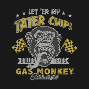 Gas Monkey Garage Let 'Er Rip Tater Chip Racer T-Shirt