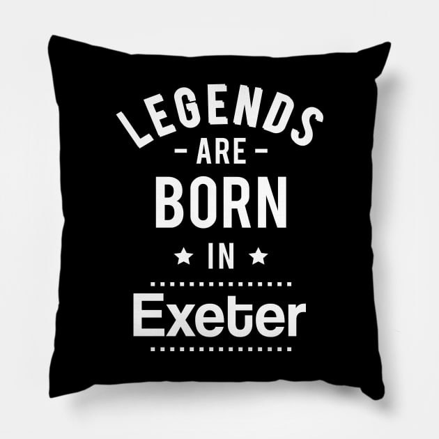 Legends Are Born In Exeter Pillow by ProjectX23Red