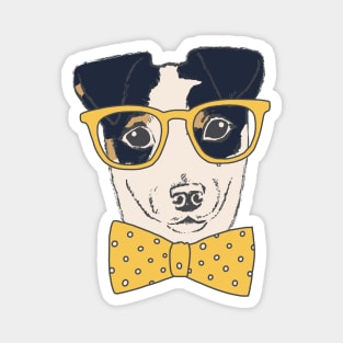 Jack Russell Terrier Hipster Magnet