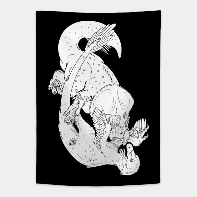 VELOCIRAPTOR VS PROTOCERATOPS Tapestry by JFells