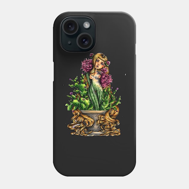 Cactus Phone Case by DrawingsInBloom