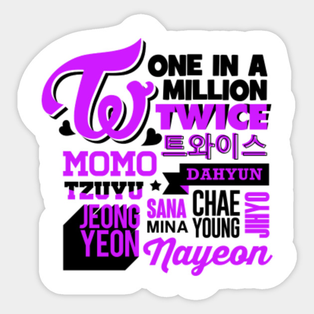 TWICE Collage - Twice - Sticker | TeePublic