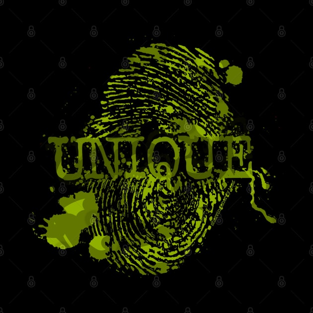 Unique Army Green Thumbprint by SherringenergyTeez