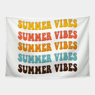 Summer Vibes Retro Summer T-Shirt Tapestry