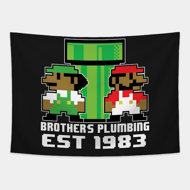 Brother's Plumbing Tapestry by MonkeyLogick