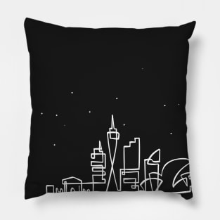 Sydney Skyline at Night: A City of Light Pillow