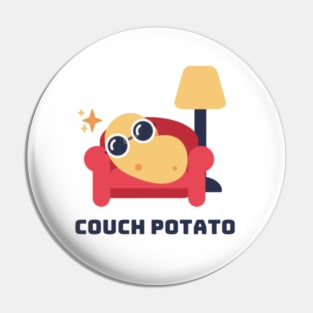 Couch Potato  Tee Pin