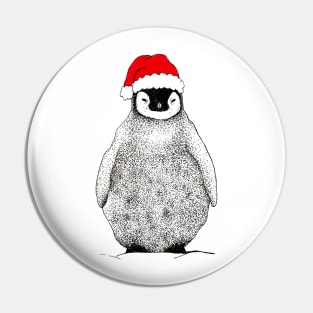 Festive Penguin Chick Pin