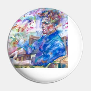 LUDWIG WITTGENSTEIN watercolor portrait .2 Pin