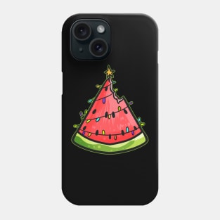 Watermelon Christmas Tree Chain Of Lights Christmas In July Phone Case