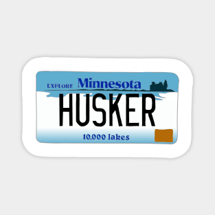 Minnesota Husker License Plate Magnet