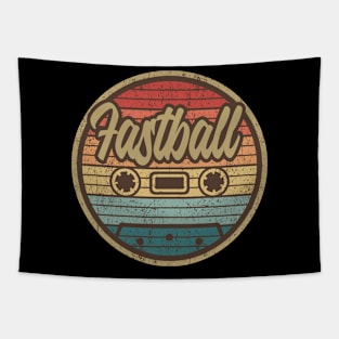 fastball cassette retro circle Tapestry