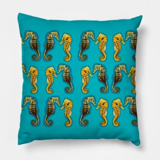 Seahorses Pattern Pillow