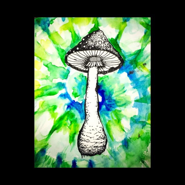 Watercolor Mushroom by GhostFlowerDesigns
