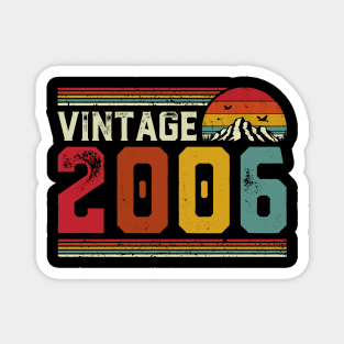 Vintage 2006 Birthday Gift Retro Style Magnet