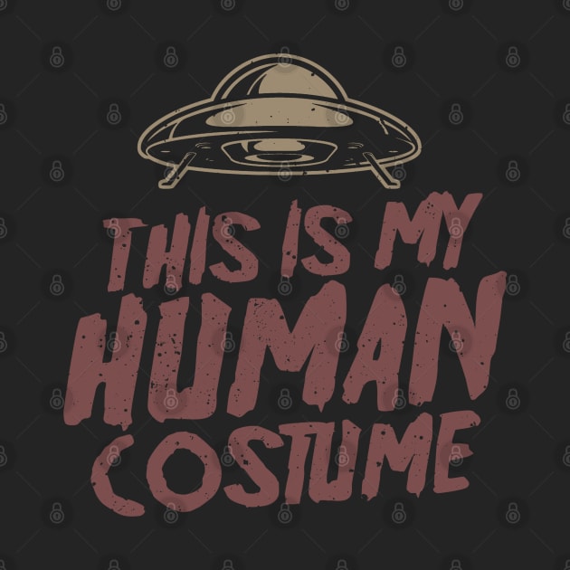 This Is My Human Costume - Funny Halloween by Issho Ni