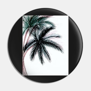 GRAPHIC ART PRINT DECO PALM PRINT, TROPICAL EXOTIC BEACH POSTER Pin