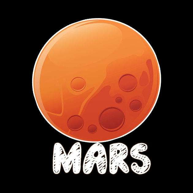 Mars T shirt planet T-shirts by hardworking