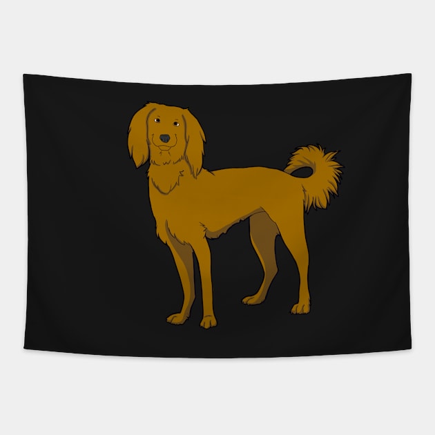 Brown Affador Tapestry by Adastumae