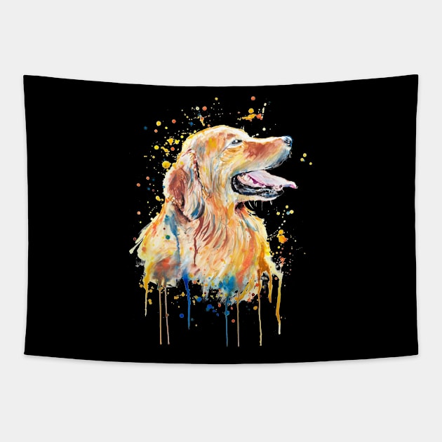 Yellow Labrador Dog Tapestry by beaugeste2280@yahoo.com