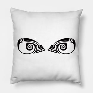 Abstract tribal tattoo with eye concept No. A42 Pillow