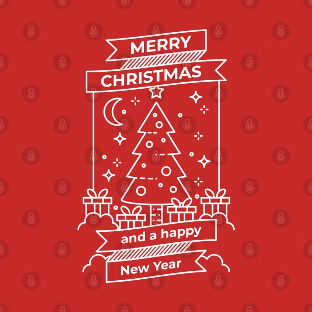 Merry Christmas Greeting Card by ShirtBricks