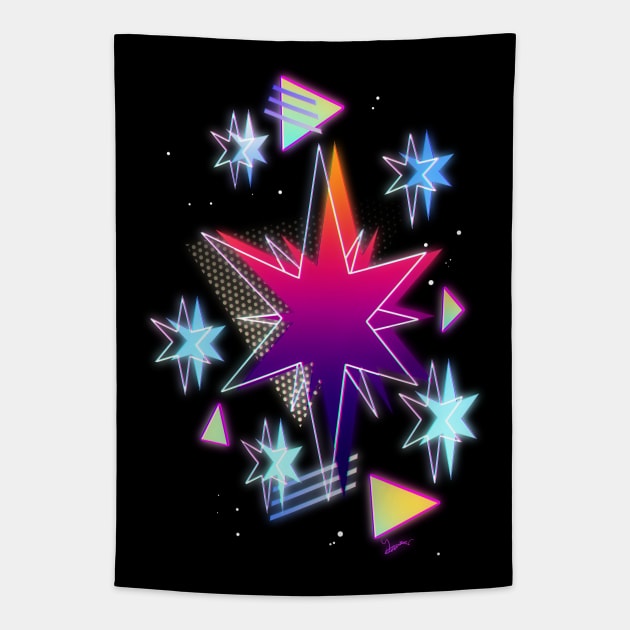 Synthwave Twilight Sparkle Cutie Mark Tapestry by Ilona's Store