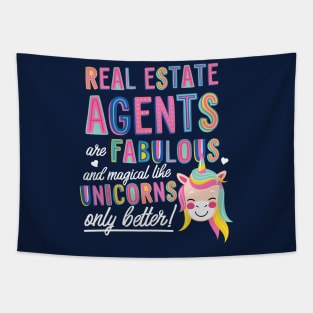 Real Estate Agents are like Unicorns Gift Idea Tapestry