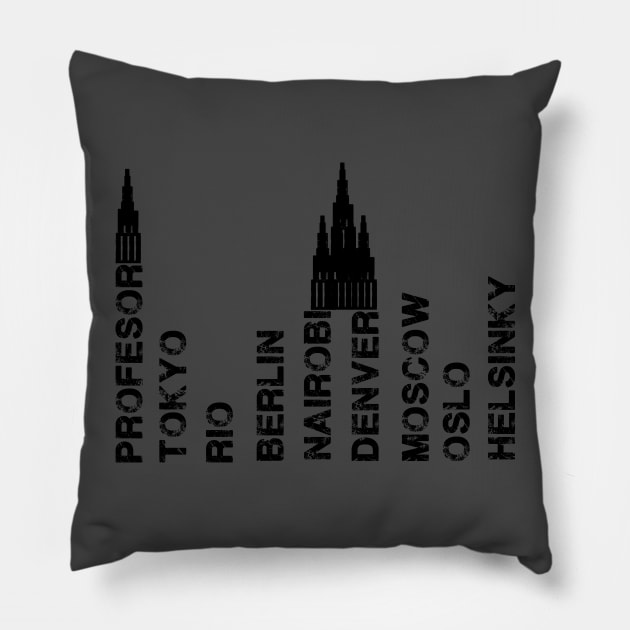 la casa de papel Pillow by trovatore