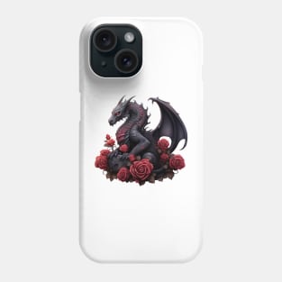 Gothic Dragon Roses Phone Case