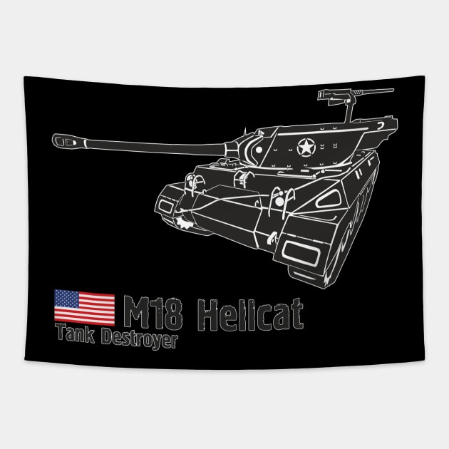 M18 Hellcat Tapestry by FAawRay