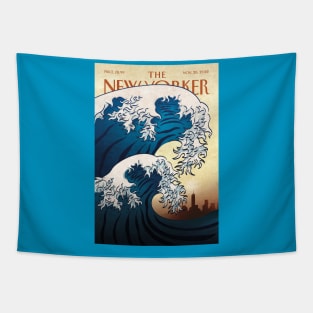 Big Wave The New Yorker Magazine Tapestry