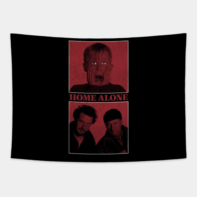 home alone grunge Tapestry by Genetics art