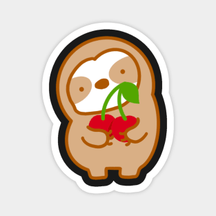 Cute Cherry Sloth Magnet