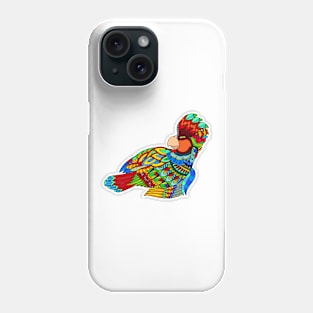 Zentangle parrot Phone Case