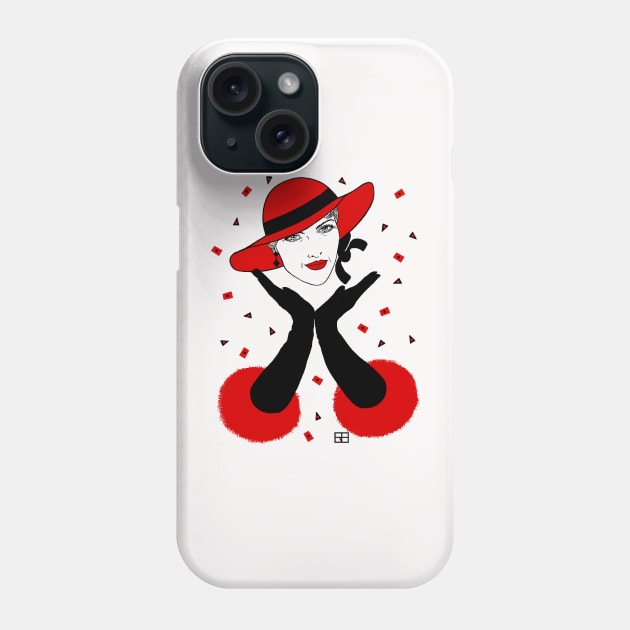 Red Hat Phone Case by WorkOfArtStudios