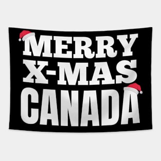 Merry X-Mas Canada Tapestry