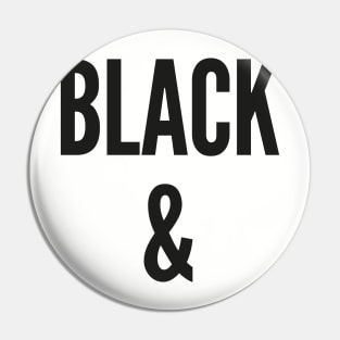 Black and White Pin