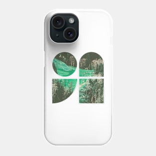 Emerald green landscape Phone Case