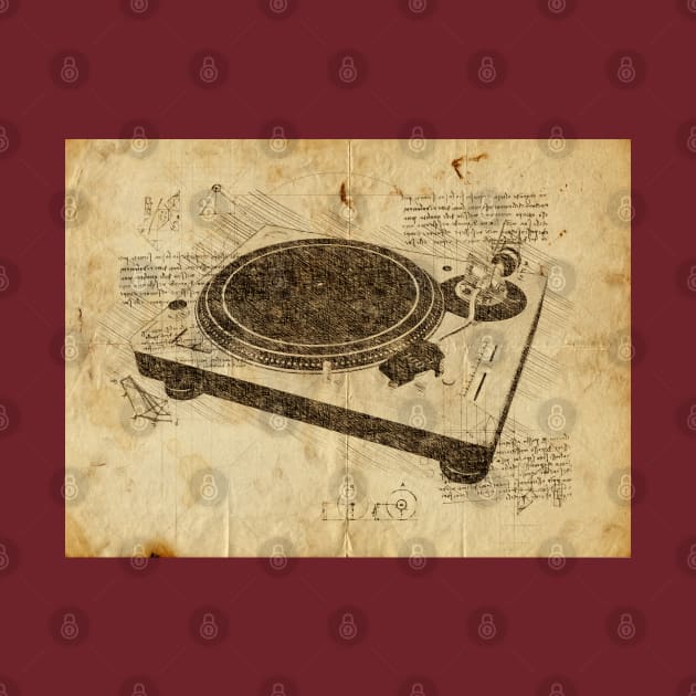 Da Vinci's Turntable by Deisgns by A B Clark 