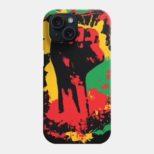 Black Power Fist Phone Case