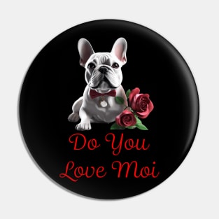 Vday French Bulldog Pin