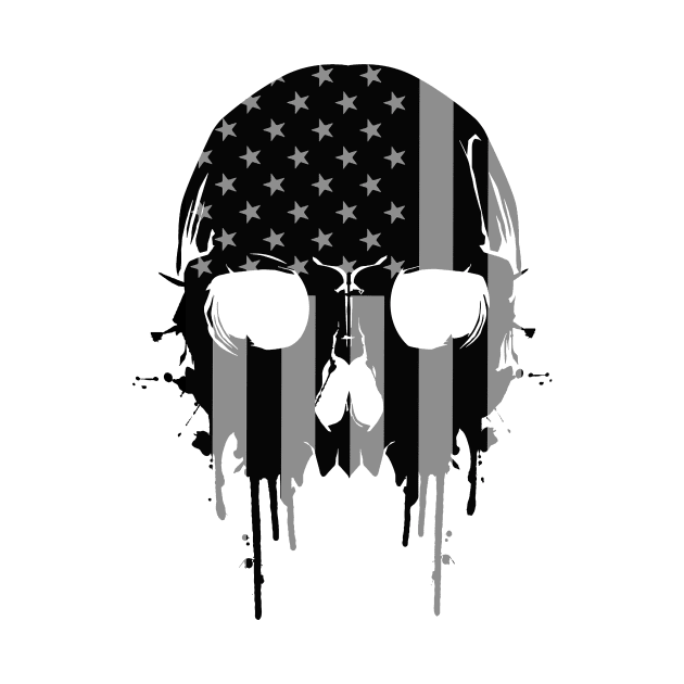 American Flag Skull by American Heritage