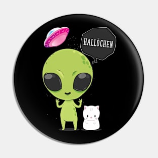 Alien Tshirt - Hallöchen for Ladies Men Pin