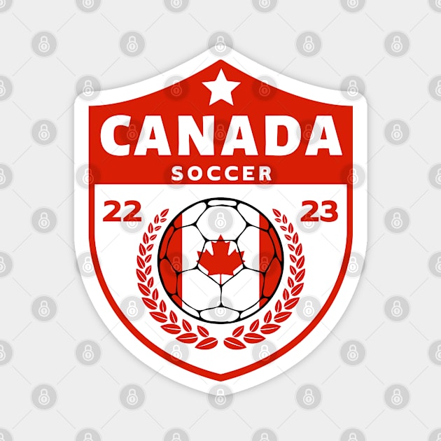 Canada Soccer Magnet by footballomatic